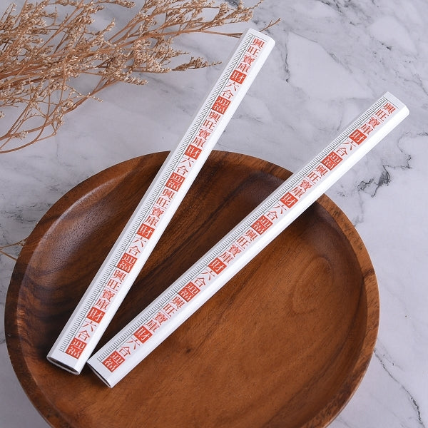 原木環保鉛筆-扁筆兩切印刷廣告筆