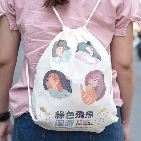 純棉布後背包