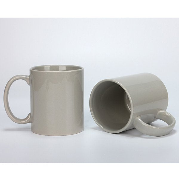 熱昇華馬克杯-300ml灰色陶瓷塗層