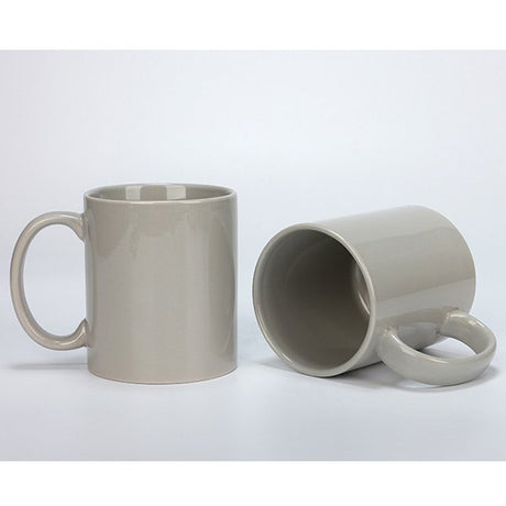 熱昇華馬克杯-300ml灰色陶瓷塗層