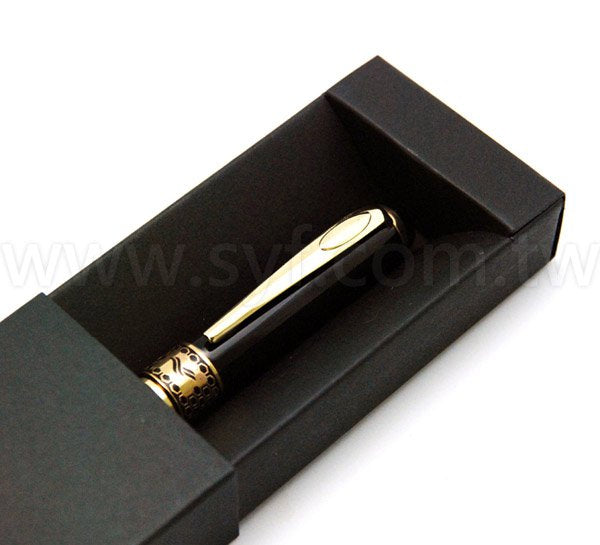 典雅黑金禮品筆-旋轉式廣告金屬筆-可客製化加印LOGO