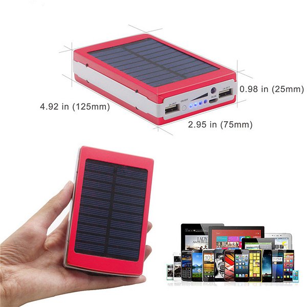 LED燈太陽能行動電源-20000mAh