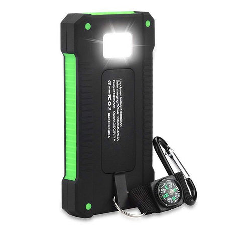 20000mAh方形LED燈太陽能行動電源