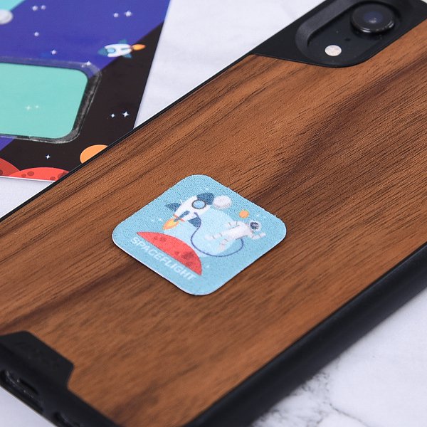 (100個起訂)創意超細纖維手機擦拭布貼-可重複撕貼不殘膠