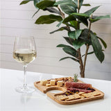 天然竹開胃菜酒架餐盤