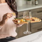 天然竹開胃菜酒架餐盤