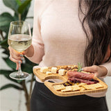 天然竹開胃菜酒架餐盤