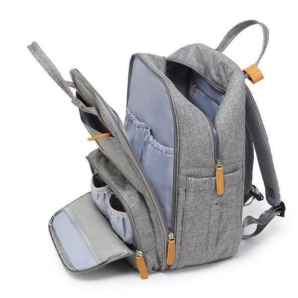 多功能後背媽媽包-聚酯纖維媽咪包