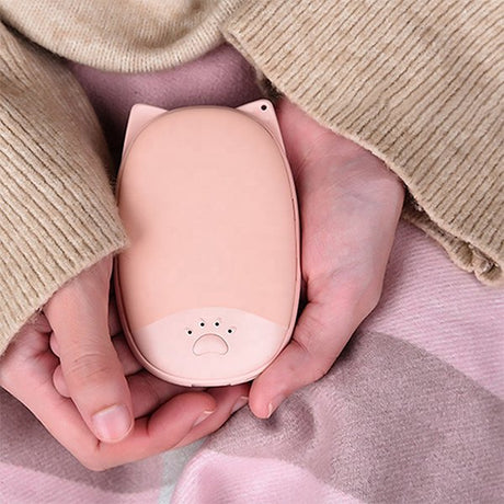 貓耳朵造型USB充電式暖手器