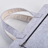 拉鍊式手提電腦包-毛氈筆電包