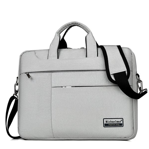 拉鍊式手提電腦包-尼龍多夾層筆電包