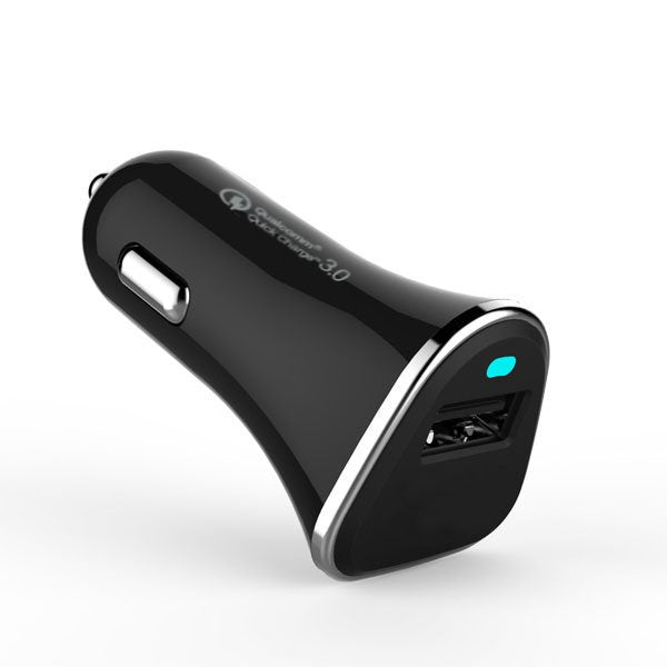 LED指示燈車用充電器QC3.0-USBx1