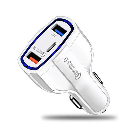 LED指示燈車用充電器QC3.0