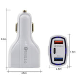 LED指示燈車用充電器QC3.0
