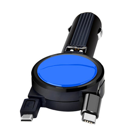 帶線車用充電器QC3.0-USBx1