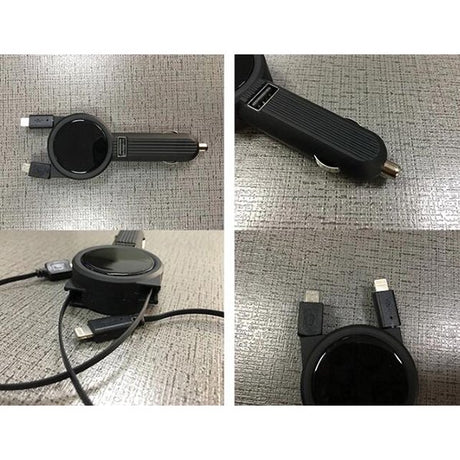 帶線車用充電器QC3.0-USBx1