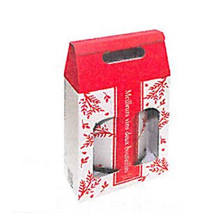 客製化多功能包裝紙箱-瓶裝2人-22x10x41.8cm