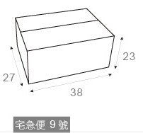 客製化專屬多功能包裝箱-宅急便-38x27x23 cm