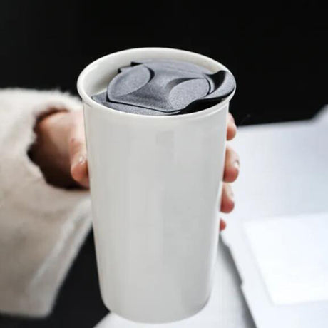 塑膠杯蓋雙層咖啡杯