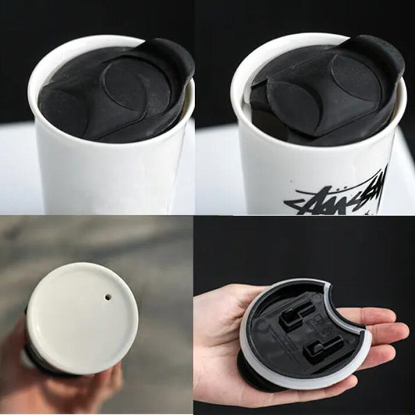 塑膠杯蓋雙層咖啡杯