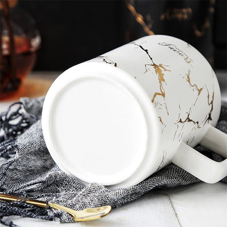 霧面大理石陶瓷咖啡杯