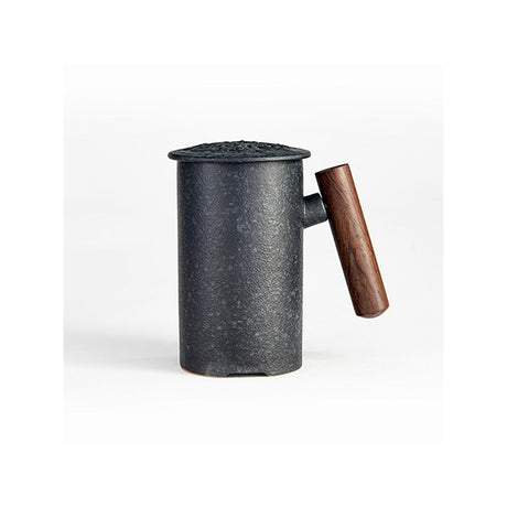 木製把手陶瓷咖啡杯