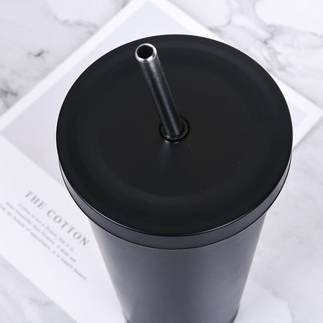 500ml不銹鋼吸管杯