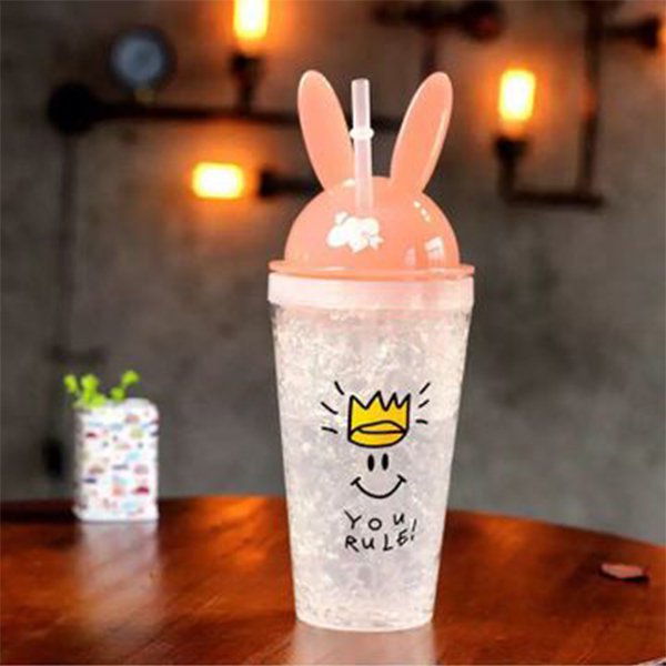450ml塑膠吸管杯