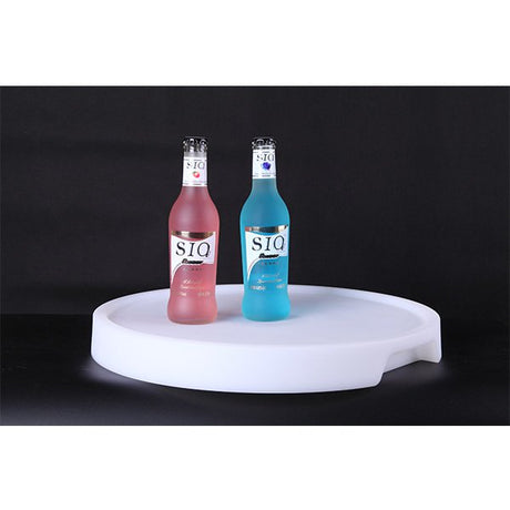 圓形塑膠托盤-LED內凹把手托盤