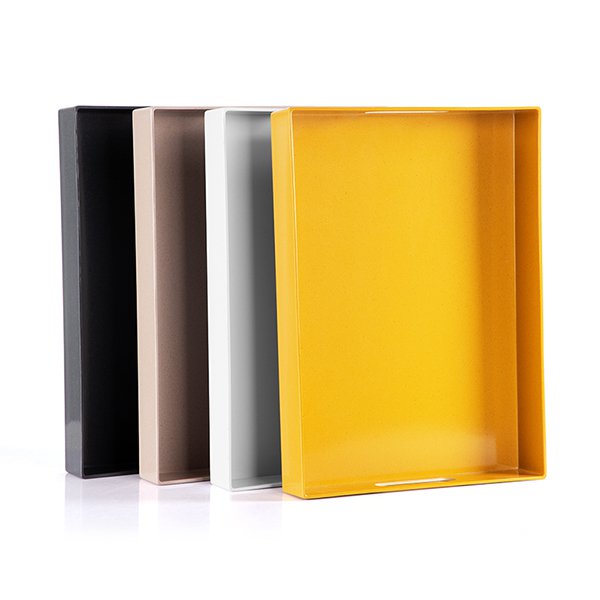 彩色樹脂托盤-穿洞把手托盤