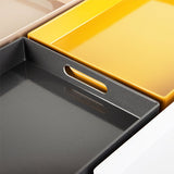 彩色樹脂托盤-穿洞把手托盤