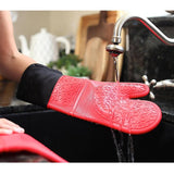 廚房超長矽膠隔熱手套