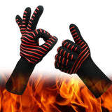 燒烤矽膠印刷隔熱手套 