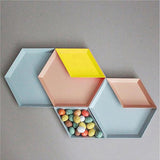 北歐風塑膠置物盤四件組