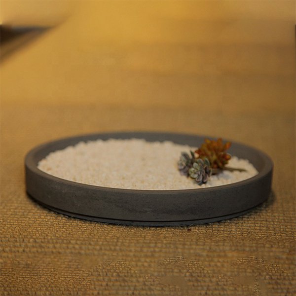 圓形混凝土置物盤