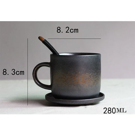 280ml復古陶瓷馬克杯