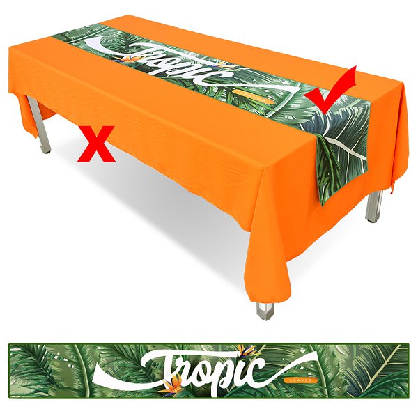 廣告桌布-33x270cm腰帶式斜紋布-單面彩色印刷