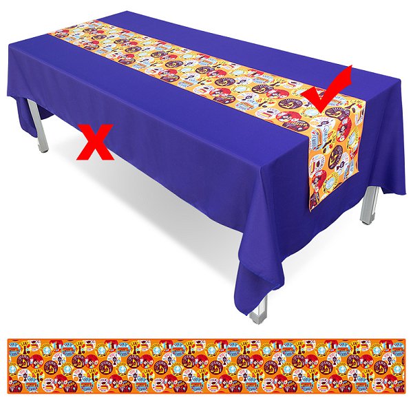 廣告桌布-33x270cm腰帶式斜紋布-單面彩色印刷