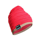 內置藍芽播放器雙色毛帽