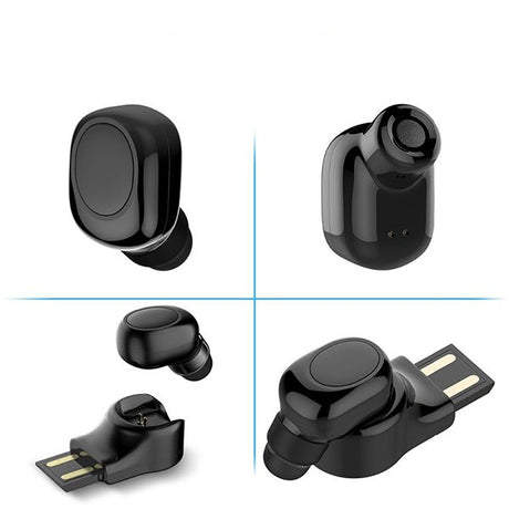 USB充電座立體無線藍芽耳機