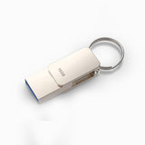 鑰匙圈金屬隨身碟-USB+Type C