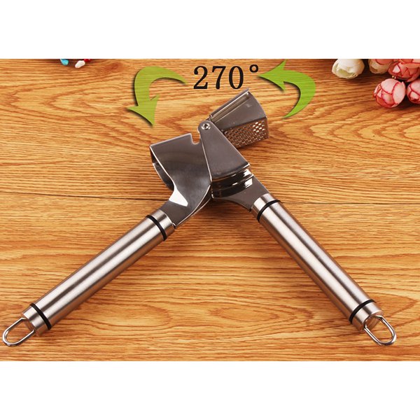 手持式不鏽鋼壓蒜器-掛勾設計