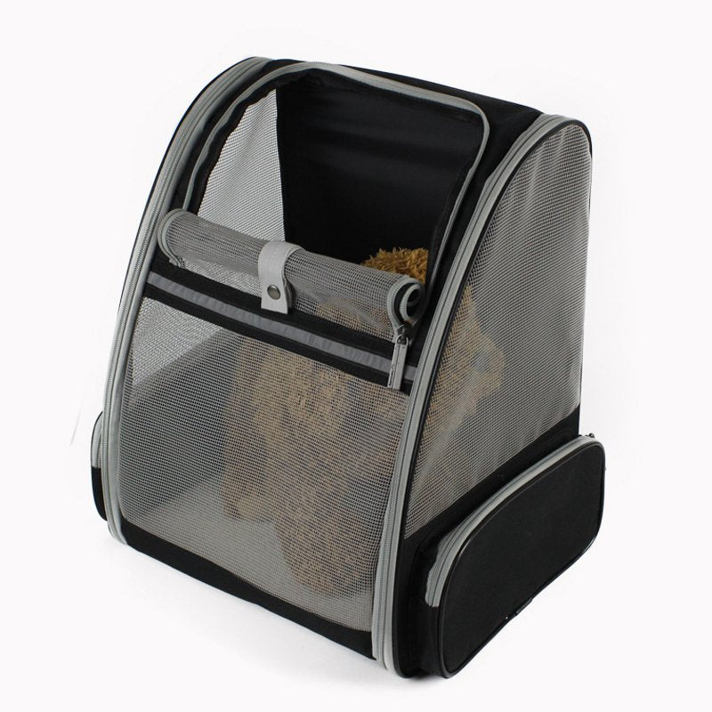 網眼和通風孔寵物包軟底寵物背袋