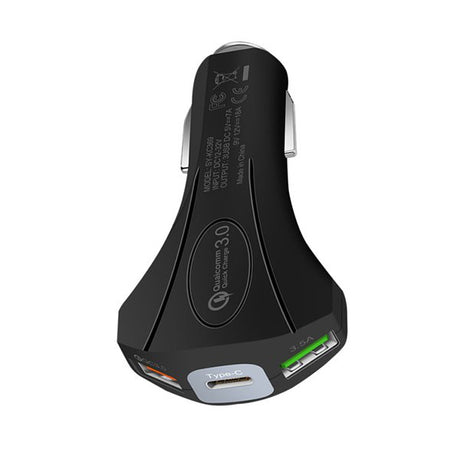雙USB Type-C車充-QC3.0快充