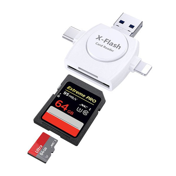 USB 2.0/Lightning/Type-C讀卡機