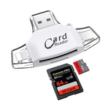 USB 2.0/Lightning/Type-C/Micro讀卡機-支援TF/SD卡-塑料材質