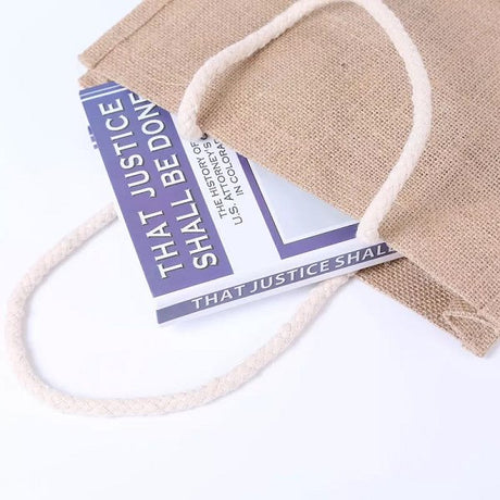 麻繩提把黃麻購物袋-客製化手提袋