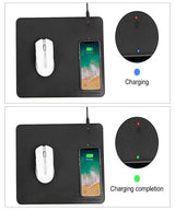 滑鼠墊無線充電器-皮革材質 