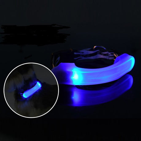 夜間LED安全警示燈-矽膠寵物項圈