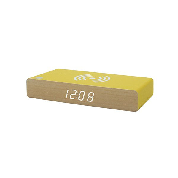 木製LED無線充電器桌上電子鐘